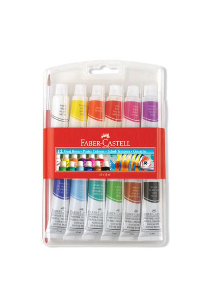 Faber Castell Tüp Guaj Boya 12 Renk