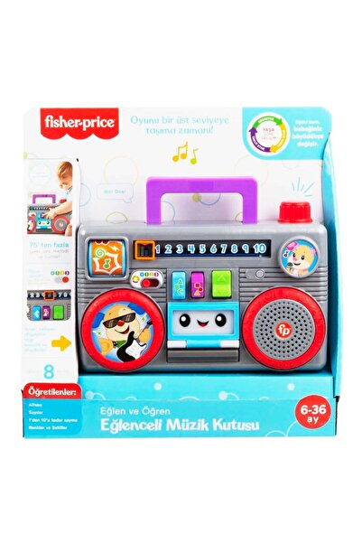 FISHER PRICE Eğlen ve Öğren Müzik Kutusu Türkçe Konuşan Aktivite Oyuncağı GYC04