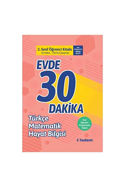 Tudem Yayınları Tudem 2. Sınıf Evde 30 Dakika Öğrenci Kitabı