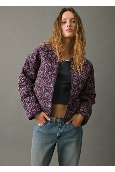 Mango Teen Çiçek desenli ceket