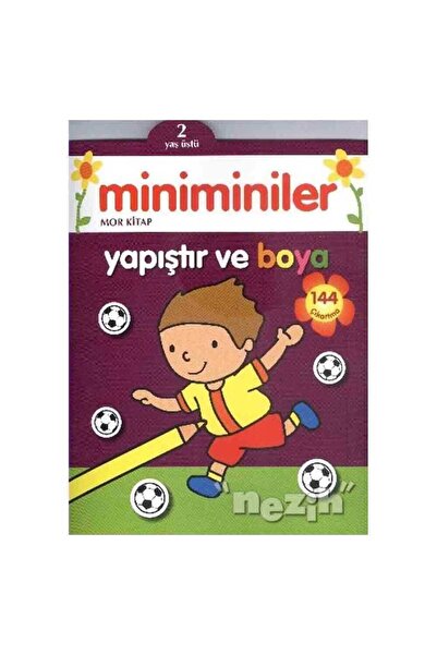 Parıltı Yayıncılık Miniminiler Purple Book Paste and Paint