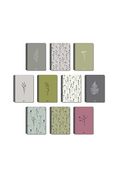 Colornote Papirüs Papirüs Doğa Sert Kapak 100 Yaprak 16x23cm Spiralli Çizgisi...