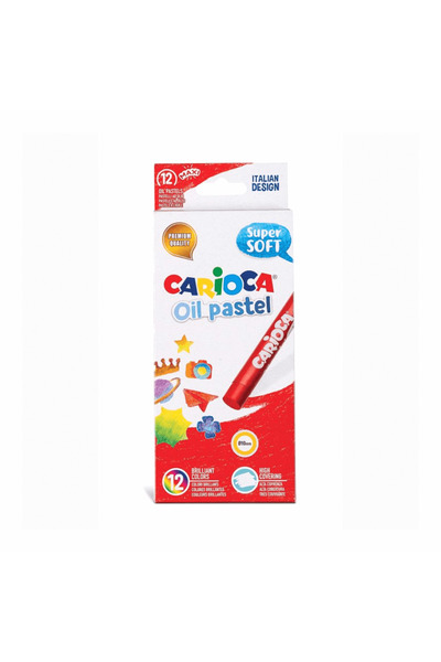CARIOCA Oil Pastel Crayons 12 Pack 43277