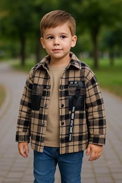 Yollo Kids Erkek Çocuk İçi Polarlı Oduncu Gömlek