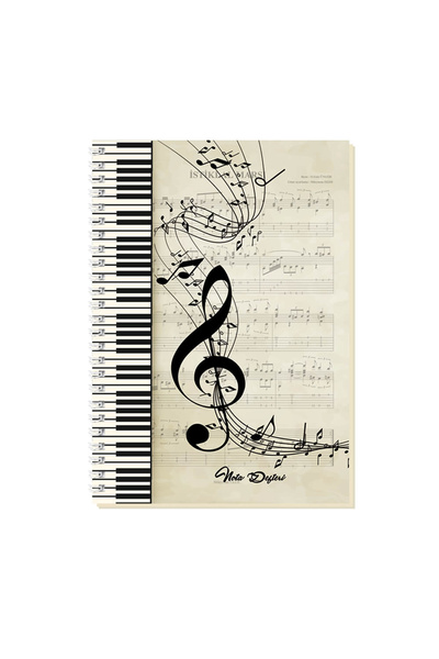 Keskin Colors Sharp Color Hard Cover Spiral Music Notebook A4 80 Sheets290360-99