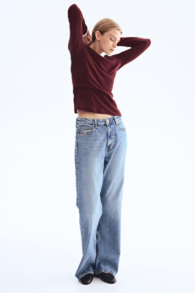 H&M Pima Pamuklu Jarse Üst