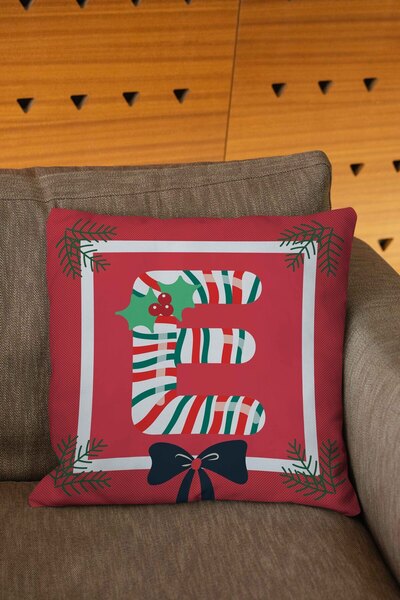 Şah Dekor Husă pentru pernă imprimată digital cu litere de bomboane de culoar...