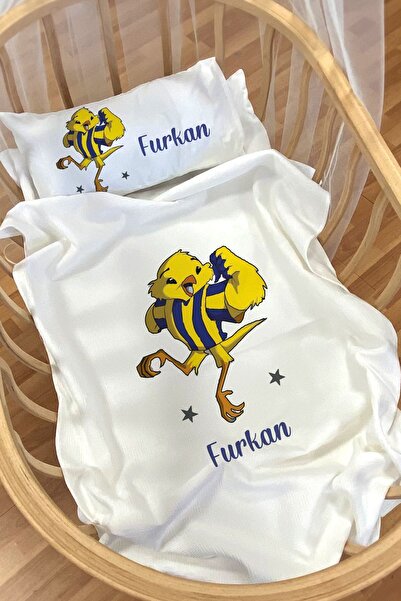 Homamia Isme Özel Pike Seti 70x120 Anne Yanı Ve Park Yatak Kanarya