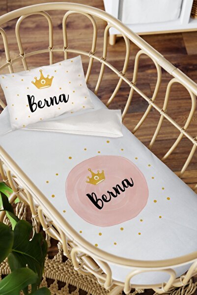 Homamia Isme Özel Anne Yanı 60x100 Beşik Uyku Nevresim Takımı