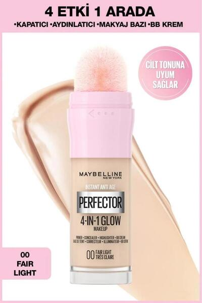 Maybelline New York Instant Perfector Glow 4 Etki 1 Arada Fondöten- 00 Fair L...
