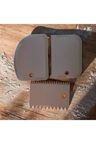 YOKO 3 lü hamur spatulası hamur kesıcı sekıllendırıcı