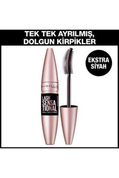 Maybelline New York Lash Sensational Yelpaze Etkili Intense Black Maskara - E...