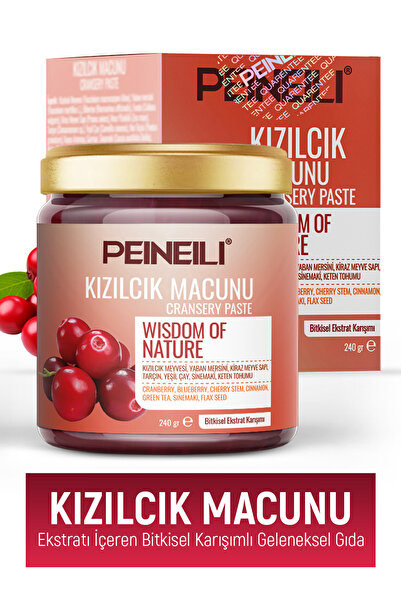 PEINEILI Yaban Mersini, Kiraz Meyve Sapı, Tarçın, Yeşil Çay, Tarçın, İçeren K...