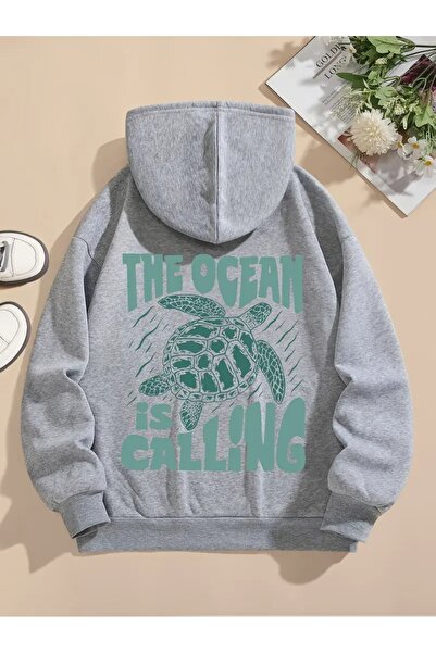 FUFLUNS Океан кличе BASKILI ОVERSİZE SWEATSHİRT