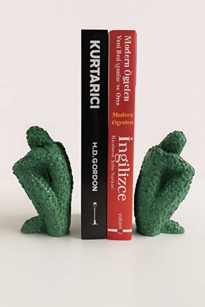 KARRA مجموعة من قطعتين من حامل الكتب باللون الأخضر