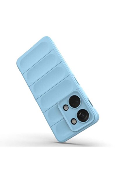 SKYDDAR INNOVATION Θήκη για OnePlus Nord 3, Magic Shield, κατασκευασμένη από σιλικονούχο ματ, σετ αυτοκόλλητων, μπλε