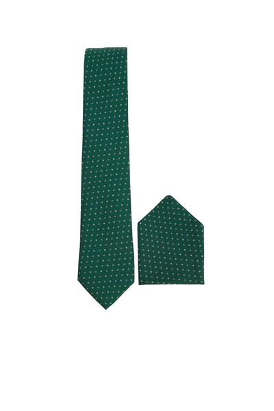 Tudors Patterned Classic Men's Tie with Pocket Handkerchief