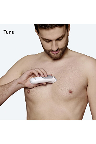 Braun Συσκευή περιποίησης σώματος σειράς 5 BG5550, +6 αξεσουάρ περιποίησης: 3 χτένες, 1 κεφαλή ξυρίσματος, 1 τσάντα