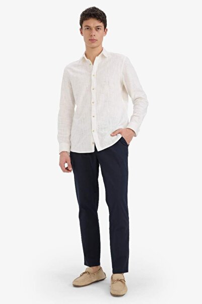 DeFacto Men's Canvas Trousers Z6475Az/Nv64 Navy