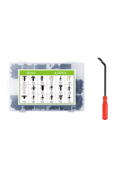 Lawazim Auto Fastener Clips Kit 415-Piece - Car Body Rivet Retainer Set with ...