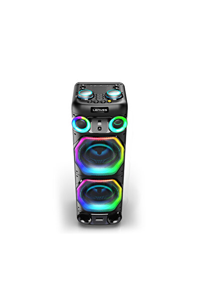 Lenyes S885 RGB Işıklı Çift Mikrofonlu Kablosuz TWS Bluetooth Speaker Hoparlö...
