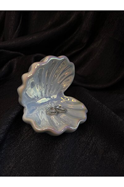 Bir Takı Çelik Işıltı Detaylı Geometrik Gümüş Küpe