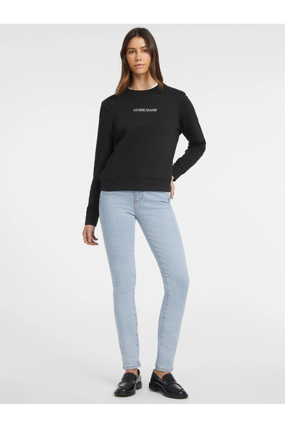 Guess Kadın Siyah Sweatshirt W4YQ10KC811-JBLK