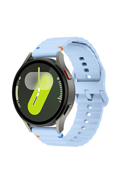 redmud teknoloji Silicone Watch Band with Wavy Stitching Detail Compatible with Huawei Watch Gt4 46mm (22 mm)