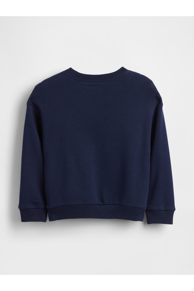 GAP Erkek Bebek Lacivert Relaxed Logo Sweatshirt