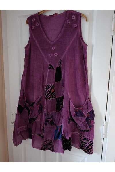 anne moda ankara Μοτίβο συνονθύλευμα, Αμάνικο, 100% βαμβάκι, Αμάνικο φαρδύ φό...