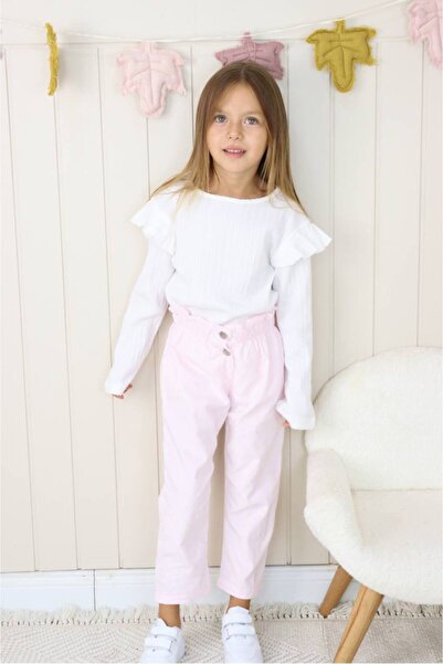 lilnest Girl's Blouse Pants Set