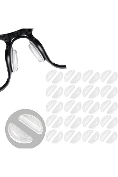 JOYZZZ Eyeglass Nose Pads, 20 Pairs Soft Silicone Adhesive Anti-Slip Nose Pads for Glasses