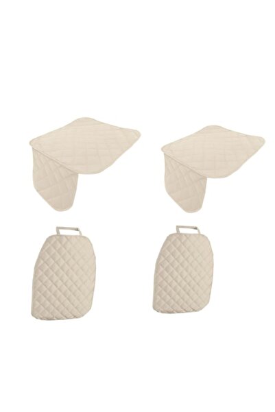 Metru Patrat Set 4 protectii auto, matlasate, universale, crem, lavabile, imp...