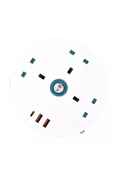 Home Best وصلة طاقة بثلاثة مقابس في المملكة المتحدة، 2 منفذ USB-A و1 منفذ USB-C، 2 متر أبيض