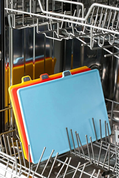 Buclee Multi-Functional Cutting Board Set with Stand Knife Plastic Hygienic Kitchen Chopping Board