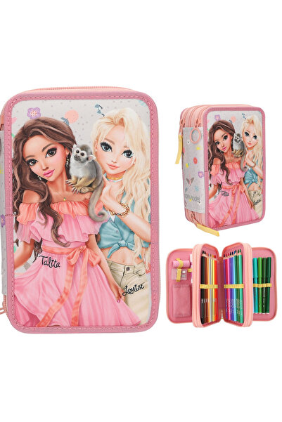 Next Plus Licensed Depesche Topmodel Juicy 3-Layer Fully Filled Pencil Case