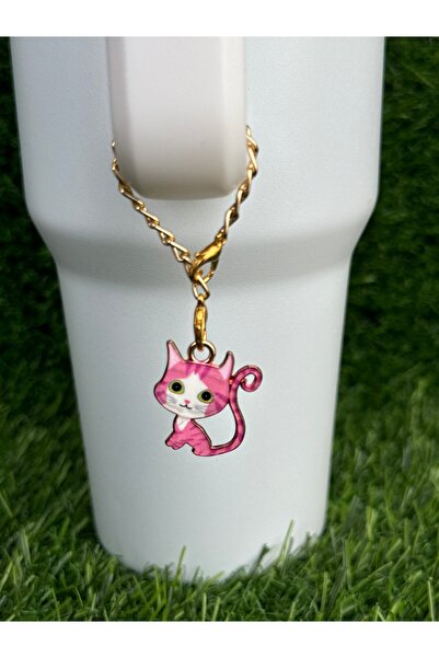 YuccaCo Accessorize Your Life Cat Thermos Ornament/Kitten Thermos Charm/Cat Animal Figure Bag Charm