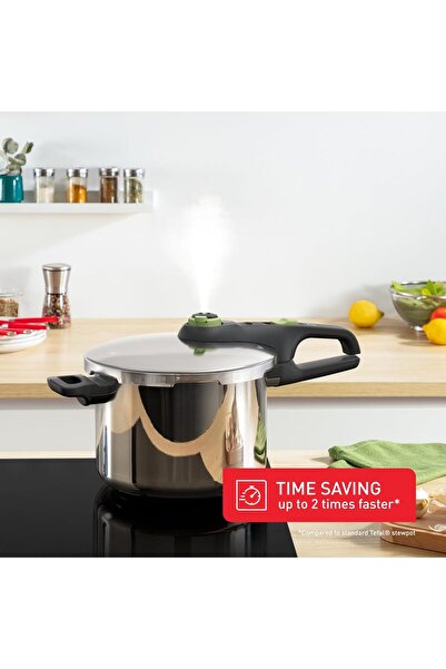 TEFAL P2580702 Secure Trendy Pressure Cooker 6 L with Basket
