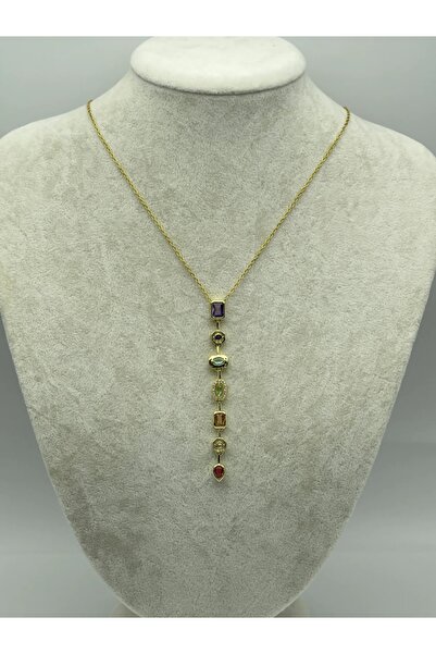 STEVENS Paslanmaz Kararmaz Çelik Y Kolye Gold