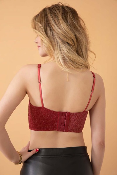 BurDen Dekoratif Ürünler & Tasarım Underwire and Padded Crop Top – Stylish Bustier That Expresses Your Style