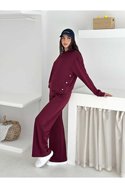 Paraf style Set de trening burgundy – Combinație confortabilă și elegantă pentru zi cu zi