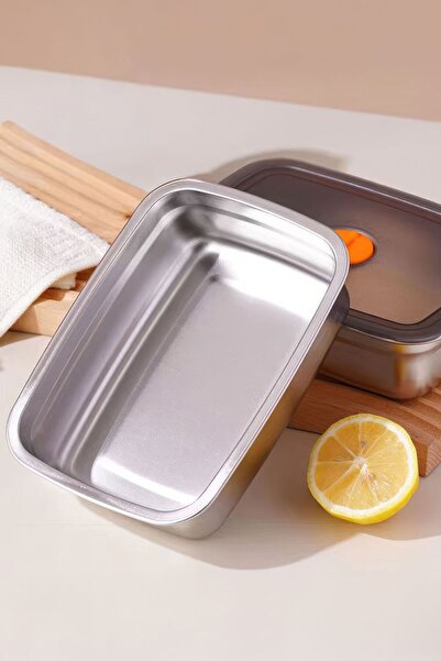 Chavin 2 Pieces Steel 1200 ml Food Fruit Meat Refrigerator Nutrition Storage Container Mt219