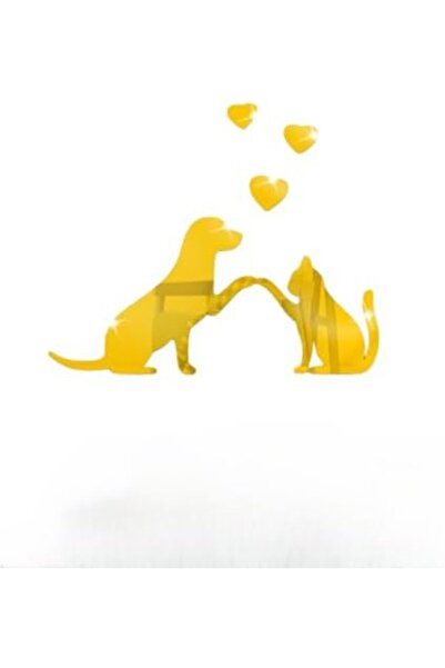 Slasa Golden Mirror Wall Sticker from - 3D Self-adhesive Acrylic Pet Design