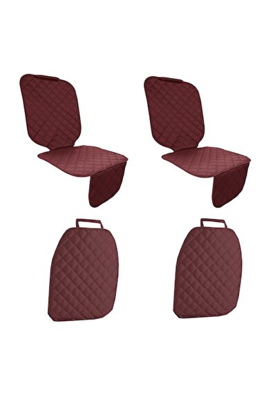 Metru Patrat Set 4 protectii auto, matlasate, universale, visiniu, lavabile, impermeabile