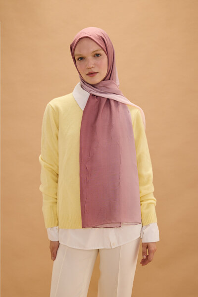 cs camellia scarf Gradient Cashmere Shawl - Dusty Rose