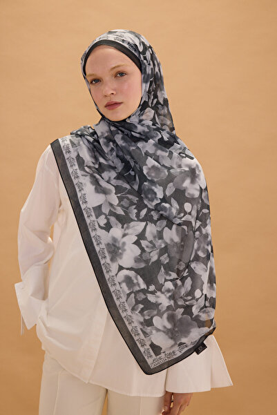 cs camellia scarf Şal Tokyo Rami - Negru