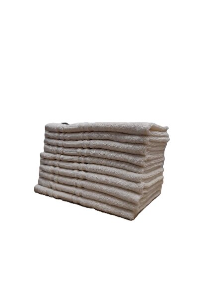 ET Collection Set x 5 Towels Greek Border 30x50 Cream, 500 GSM