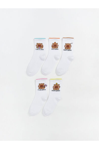 LC Waikiki Блестящи селекции от Shining Store | Момичешки чорапи с шарки, 5 ч...