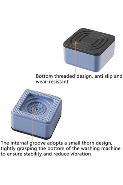 bolivia's Washing Machine Feet Pads, 4 PCS Pedestals Shock and Noise Cancelling Washing Machine Foot