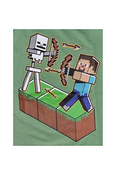 Mojang Kids' Sweatshirt, Minecraft, Mojang, Steve Skeleton, 10 years, Green